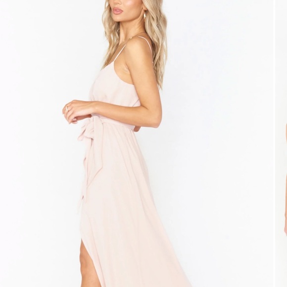 Dusty blush long dress, size medium. Worn once for a wedding! - Picture 3 of 4